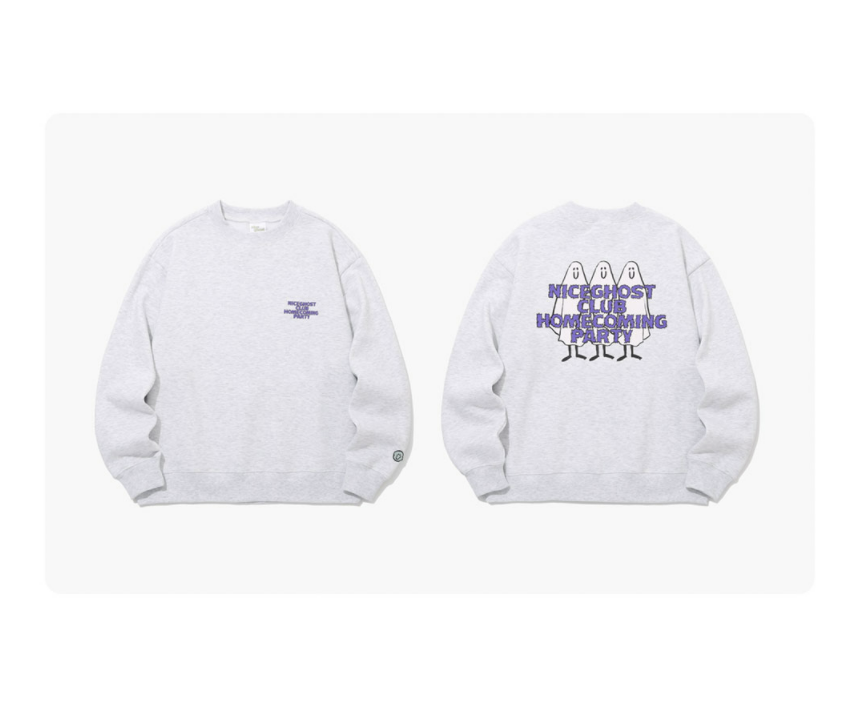 現貨 [NICE GHOST CLUB] Ghost Homecoming UV Sweatshirts [Grey]